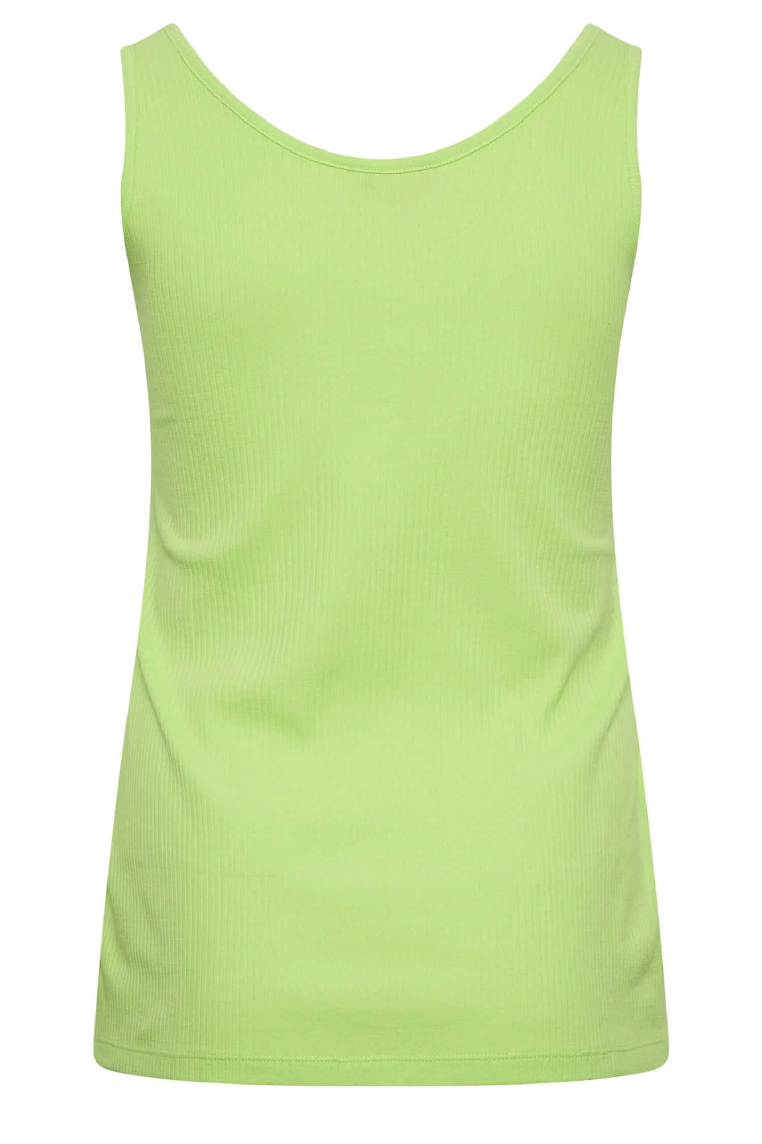 YOURS Curve Lime Green Popper Vest Top 6 YOURS Curve Lime Green Popper Vest Top - Image 6