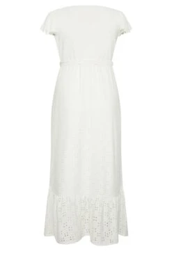 YOURS Curve White Broderie Anglaise Maxi Dress -Luna Looks Zone 5aeb3ba8 1af6 4c 137538 Y