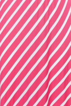 YOURS Curve Pink Stripe Swing Maxi Dress -Luna Looks Zone 5bf09ac1 586a 4d 301018 Z