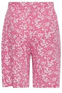 YOURS Curve Pink Ditsy Print Jersey Shorts -Luna Looks Zone 5d232841 8aa2 40 144847 Y
