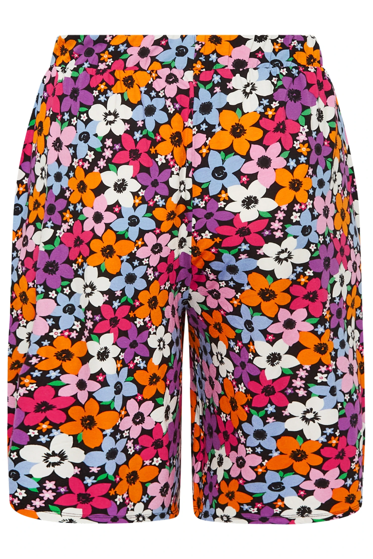 YOURS Curve Pink Floral Woven Shorts 5 YOURS Curve Pink Floral Woven Shorts - Image 5