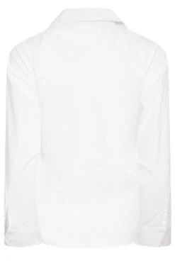 YOURS PETITE Curve White Fitted Cotton Shirt -Luna Looks Zone 60d98dbf 7781 45 174436 Y