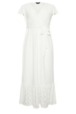 YOURS Curve White Broderie Anglaise Maxi Dress -Luna Looks Zone 610d62f7 31f5 44 137538 X
