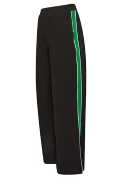 YOURS PETITE Curve Black & Green Side Stripe Wide Leg Trousers -Luna Looks Zone 6254c15d 3a63 49 174542 X1