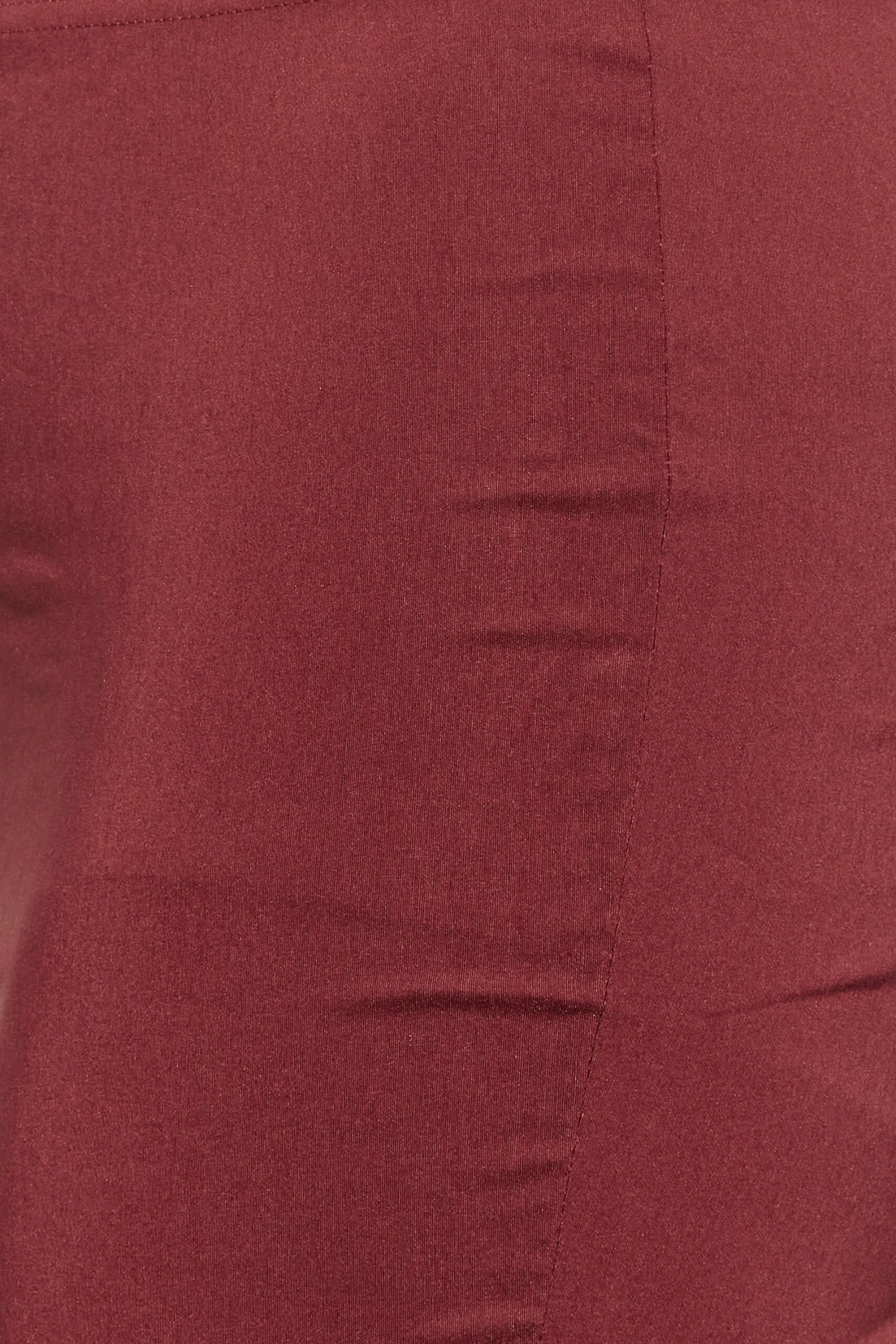 YOURS Curve Burgundy Red Stretch Bengaline Slim Leg Trousers 2 YOURS Curve Burgundy Red Stretch Bengaline Slim Leg Trousers - Image 2
