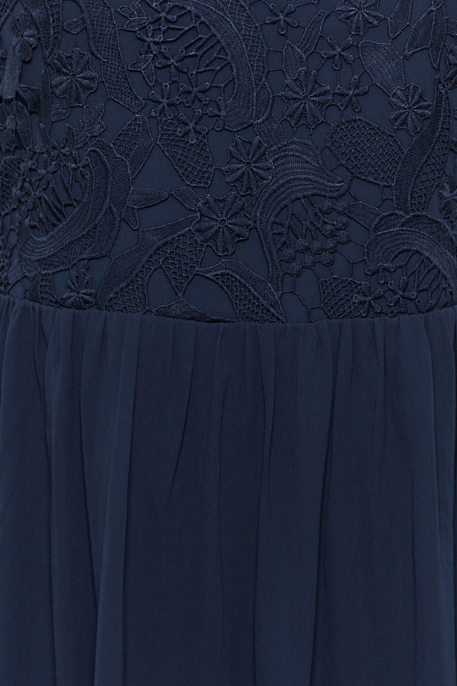 YOURS LONDON Curve Dark Blue Lace Front Chiffon Maxi Dress 4 YOURS LONDON Curve Dark Blue Lace Front Chiffon Maxi Dress - Image 4