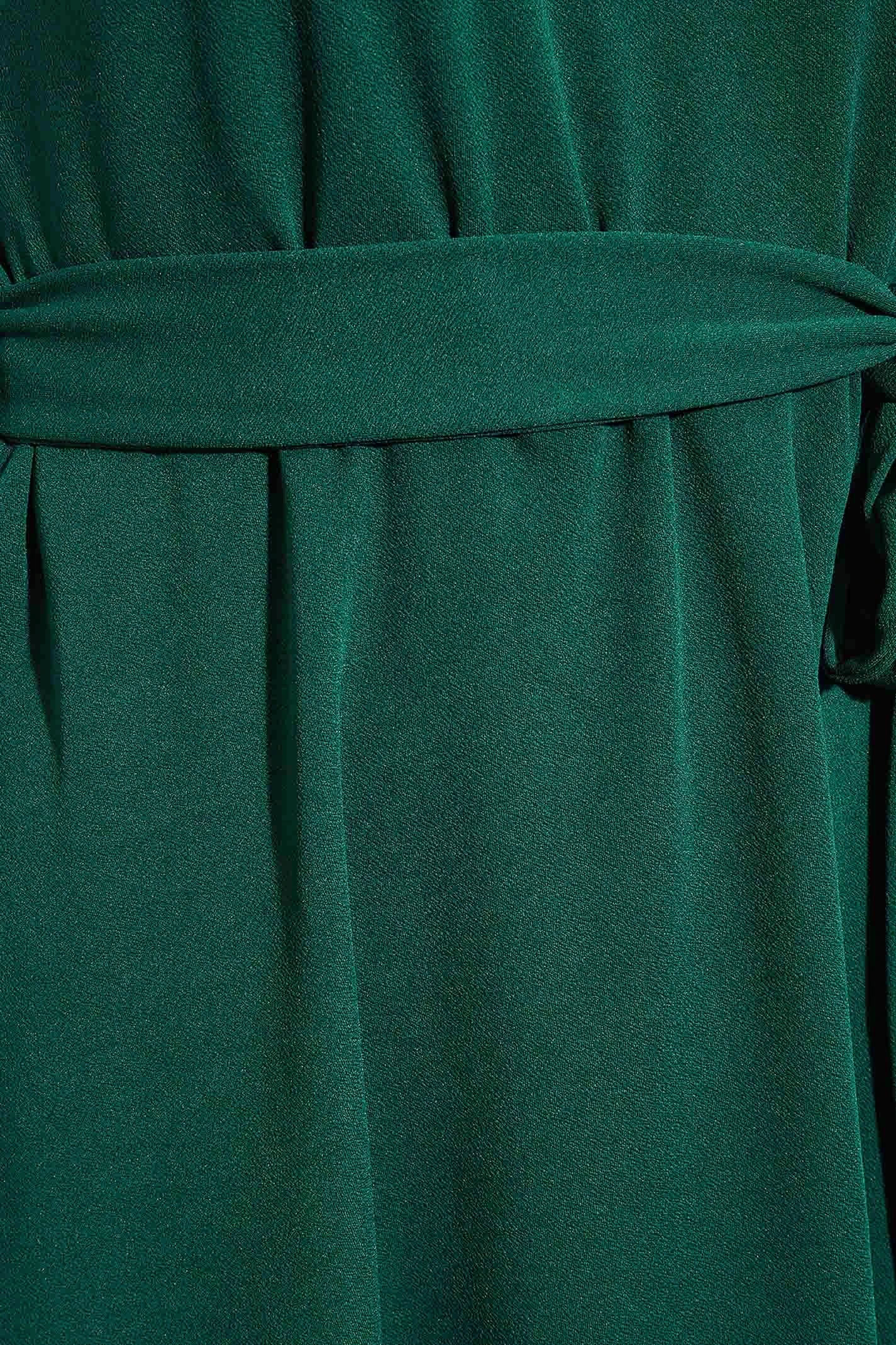 YOURS LONDON Curve Green Mesh Panel Skater Dress 4 YOURS LONDON Curve Green Mesh Panel Skater Dress - Image 4