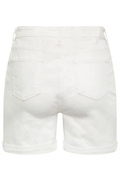 YOURS Curve White Mom Shorts -Luna Looks Zone 67371aab 161b 47 144754 Y