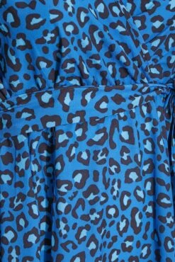 YOURS LONDON Curve Blue Leopard Print Wrap Dress -Luna Looks Zone 67df7ada 9b08 4b 161731 Z