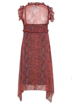 YOURS Curve Red Animal Print Hanky Hem Dress -Luna Looks Zone 6849ea5e 09ab 4a 174006 Y