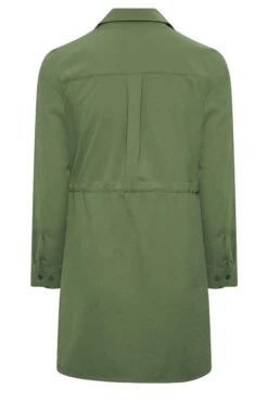 YOURS Curve Green Utility Tunic Shirt -Luna Looks Zone 68c47346 915f 4b 131730 Y