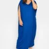 YOURS Curve Cobalt Blue Double Layered Midi Dress
