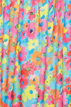 LIMITED COLLECTION Curve Pink Floral Frill Cold Shoulder Midi Dress 11 LIMITED COLLECTION Curve Pink Floral Frill Cold Shoulder Midi Dress -Luna Looks Zone 6f399960 8c9f 42 215558 Z