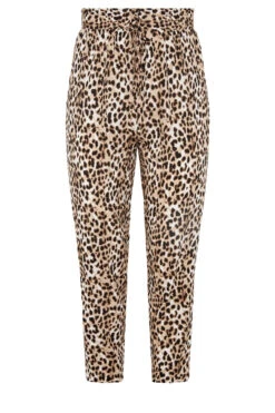 YOURS LONDON Curve Black Leopard Print Tapered Harem Trousers -Luna Looks Zone 708601f4 bfff 4e 172414 f