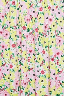 YOURS Curve White Floral Print Shirred Maxi Dress -Luna Looks Zone 71de845b 9ce5 4f 137342 Z