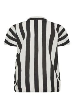 YOURS PETITE Curve Black & White Stripe Shirt -Luna Looks Zone 72622306 520f 42 174506 Y