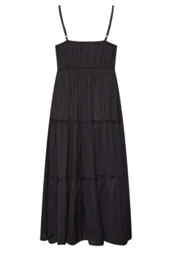 LIMITED COLLECTION Curve Black Crochet Tiered Midaxi Dress -Luna Looks Zone 72809853 59c9 4c 215581 Y