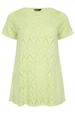 YOURS Curve 2 PACK Black Broderie Swing T-Shirts -Luna Looks Zone 738f530c 1921 43 321029 X