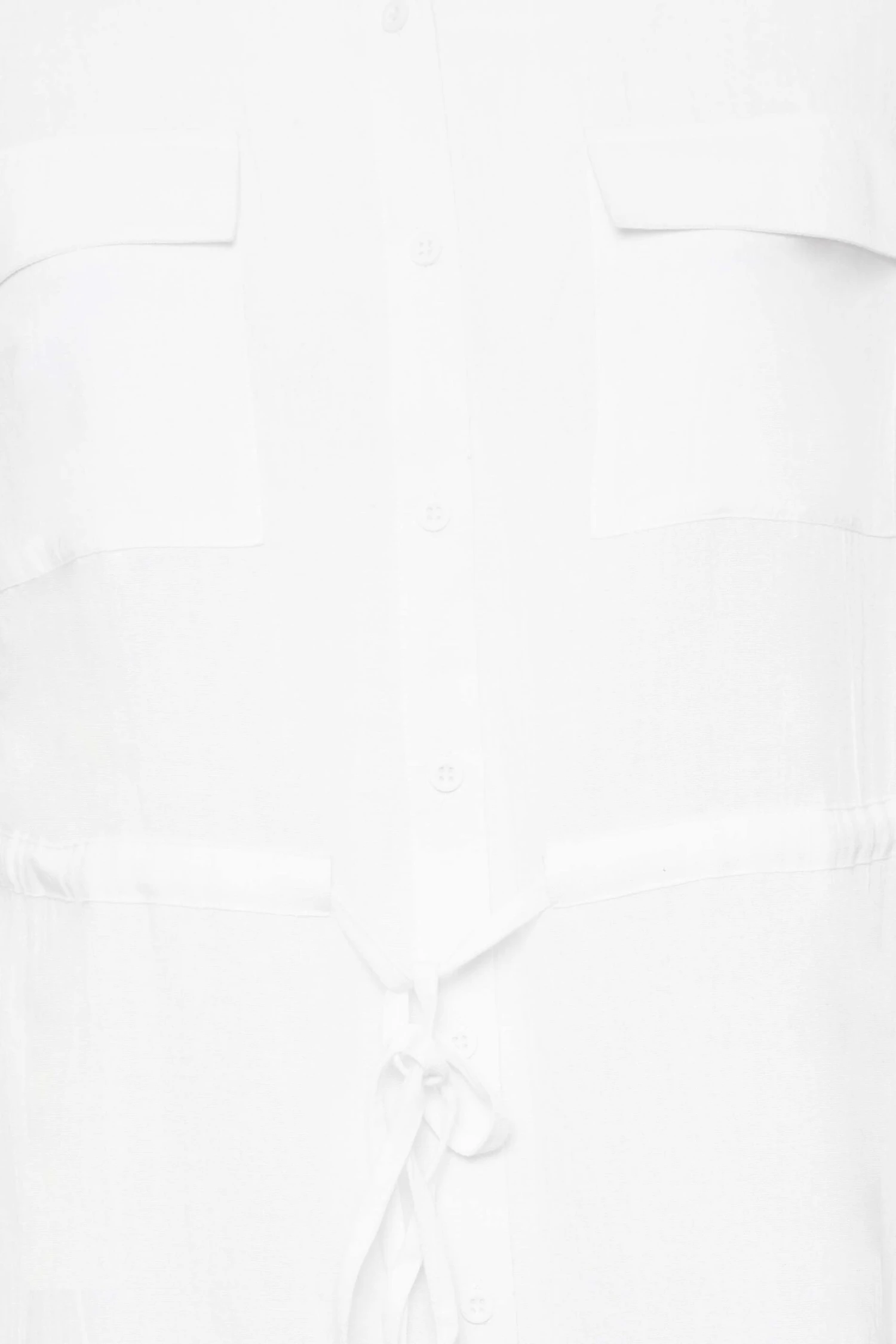 YOURS Curve White Utility Tunic Linen Look Shirt 4 YOURS Curve White Utility Tunic Linen Look Shirt - Image 4