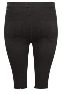 YOURS Curve Black AVA Denim Shorts -Luna Looks Zone 74d5b60c f383 42 144698 Y