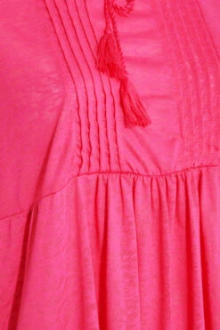 YOURS Curve Pink Burnout Tie Neck Vest Top -Luna Looks Zone 7916e02f 44c5 48 300870 Z