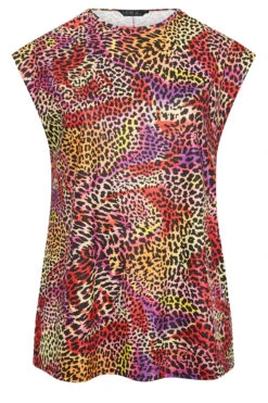 LIMITED COLLECTION Curve Pink Animal Print Boxy Vest Top -Luna Looks Zone 79ede98b fb6d 4f 215649 X