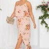 YOURS LONDON Curve Light Pink Floral Overlay Maxi Dress