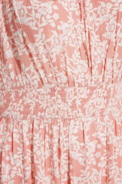 YOURS Curve Pink Floral Bardot Maxi Dress -Luna Looks Zone 7dcecf93 1762 43 137115 Z