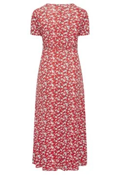YOURS Curve Red Ditsy Print Maxi Dress -Luna Looks Zone 7e5b49bf 7387 4b 302061 Y