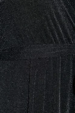 YOURS LONDON Curve Black & Silver Glitter Wrap Dress -Luna Looks Zone 7e9cdb84 d63e 48 161640 Z