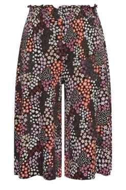 YOURS Curve Black Floral Culottes -Luna Looks Zone 7f4dd834 da01 46 144777 X