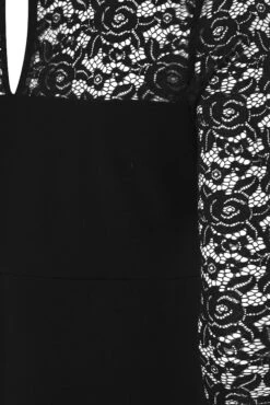 YOURS LONDON Curve Black Lace Sweetheart Midi Dress -Luna Looks Zone 7fb26711 6ba0 44 162027 Z