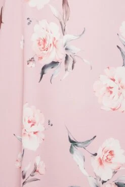 YOURS LONDON Curve Pink Floral Frill Cold Shoulder Top -Luna Looks Zone 8091f716 1dce 47 162157 Z