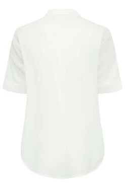 YOURS LONDON Curve White Lace Insert Shirt -Luna Looks Zone 810c865c 4976 48 162139 Y