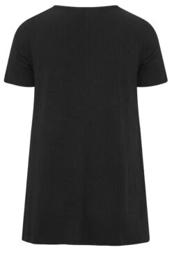 YOURS Curve 2 PACK Black Ribbed Swing Tops -Luna Looks Zone 8178f5bf 6efd 41 320952 Y