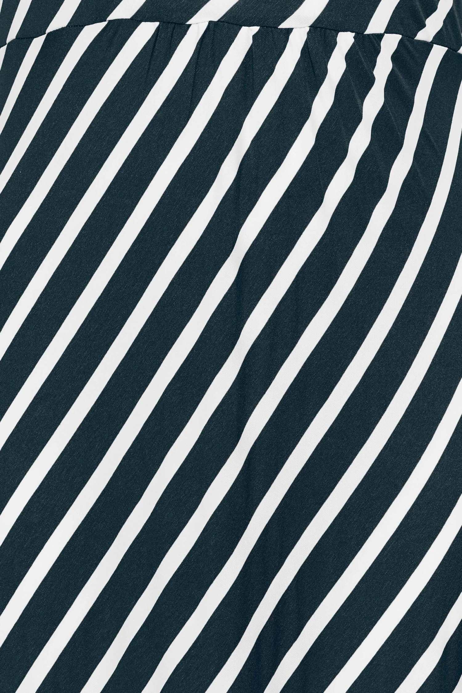 YOURS Curve Navy Blue Stripe Print Swing Dress 4 YOURS Curve Navy Blue Stripe Print Swing Dress - Image 4