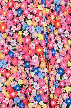 LIMITED COLLECTION Curve Pink Floral Print Tie Front Maxi Dress -Luna Looks Zone 8260ed6e afb0 4d 215758 Z