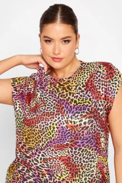 LIMITED COLLECTION Curve Pink Animal Print Boxy Vest Top -Luna Looks Zone 83137296 a3b3 47 215649 D