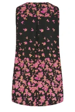 YOURS Curve Black & Pink Floral Border Swing Top 9 YOURS Curve Black & Pink Floral Border Swing Top -Luna Looks Zone 8352085f 1f0b 42 131989 Y