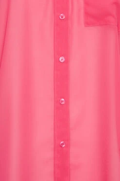 YOURS LONDON Curve Hot Pink Pleat Sleeve Shirt -Luna Looks Zone 83e708ad 2b5e 4d 162006 Z