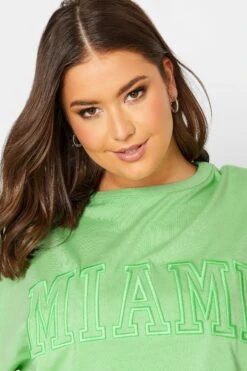 YOURS Curve 2 PACK White & Green 'Miami' Tunic T-Shirts 14 YOURS Curve 2 PACK White & Green 'Miami' Tunic T-Shirts -Luna Looks Zone 84bfc643 eeaf 45 320771 C1