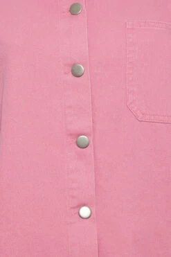 YOURS Curve Pink Denim Shirt -Luna Looks Zone 85180f75 7ac1 46 120752 Z
