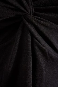 YOURS LONDON Curve Black Angel Sleeve Knot Front Top -Luna Looks Zone 86b3f81c edb3 49 162221 Z