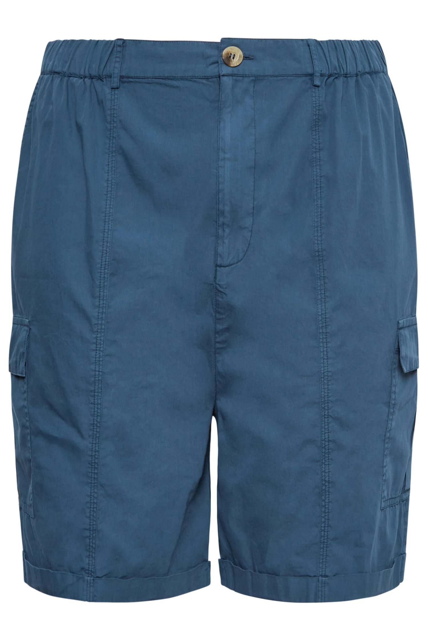 YOURS Curve Navy Blue Cargo Shorts 4 YOURS Curve Navy Blue Cargo Shorts - Image 4