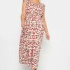 LIMITED COLLECTION Curve White Cherry Print Frill Maxi Dress