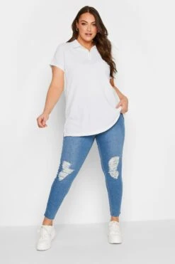 YOURS 2 PACK Curve Black & White Polo Top -Luna Looks Zone 8744453b c814 41 320797 F