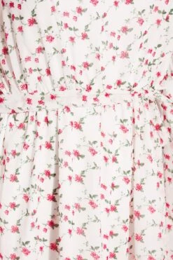 YOURS LONDON Curve White Ditsy Smock Maxi Dress -Luna Looks Zone 87a4b66b 9b1c 4b 161124 S