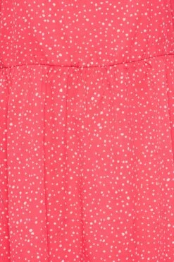 LIMITED COLLECTION Curve Pink Spot Print Puff Sleeve Top -Luna Looks Zone 88bc7f73 ce17 49 215670 Z