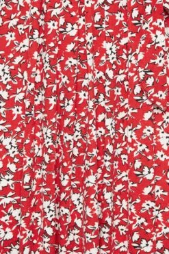 YOURS Curve Red Ditsy Print Maxi Dress -Luna Looks Zone 88f7ad3d 6c83 44 302061 Z