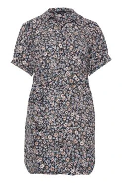 YOURS Curve Blue Floral Shirt Dress -Luna Looks Zone 89b79a91 6522 43 137438 X